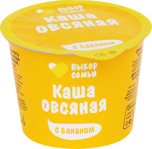 

Каша овсяная Выбор семьи с бананом 43 г