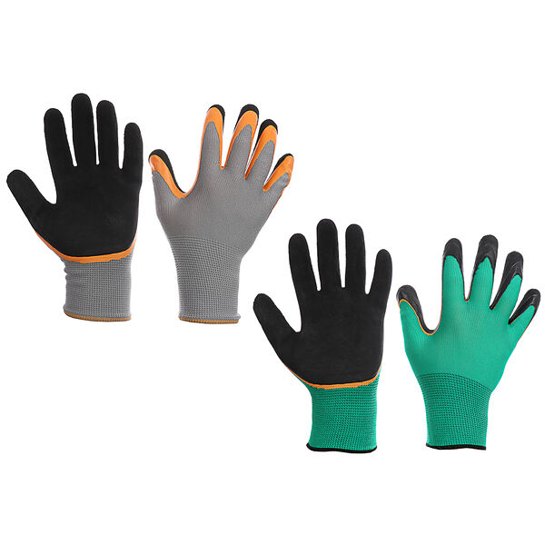 Inbloom перчатки садовые с латексным полуобливом, полиэстер, р.8, 23см