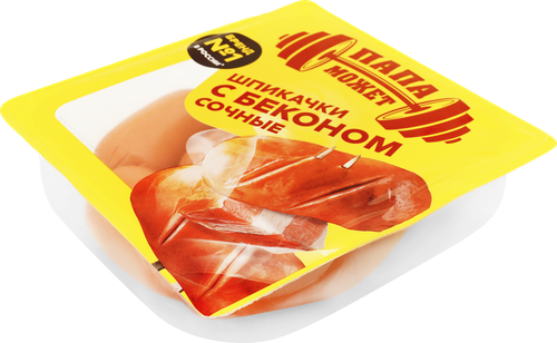 

Шпикачки Папа может Сочные с беконом 300 г