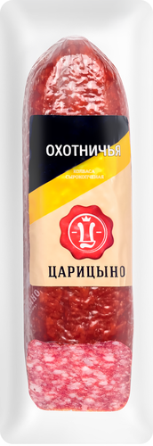 

Колбаса сырокопчёная Царицыно Охотничья 250 г