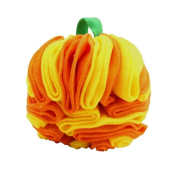 Игрушка для собак GoSi Нюхательный Мяч ЛИНИЯ Желто-оранжевый, 15см