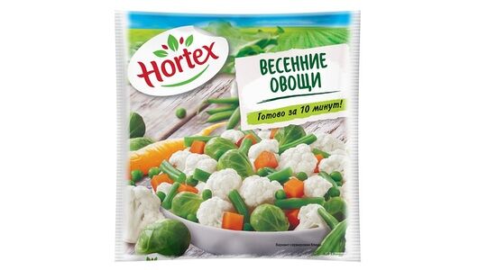 Смесь овощная Hortex Весенние овощи замороженная 400 г(Продукт замороженный)