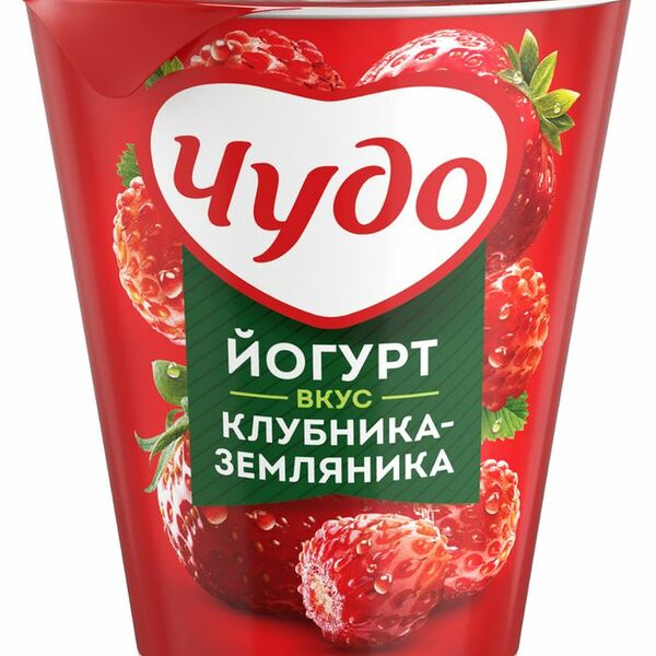 Йогурт фруктовый Чудо клубника-земляника 2% 290 г