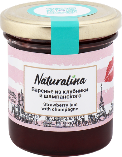 

Варенье NATURALINA Клубничное, с шампанским, 170г