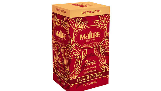 Чай черный Maitre de The Цветочная фантазия пакетированный 20х2 г