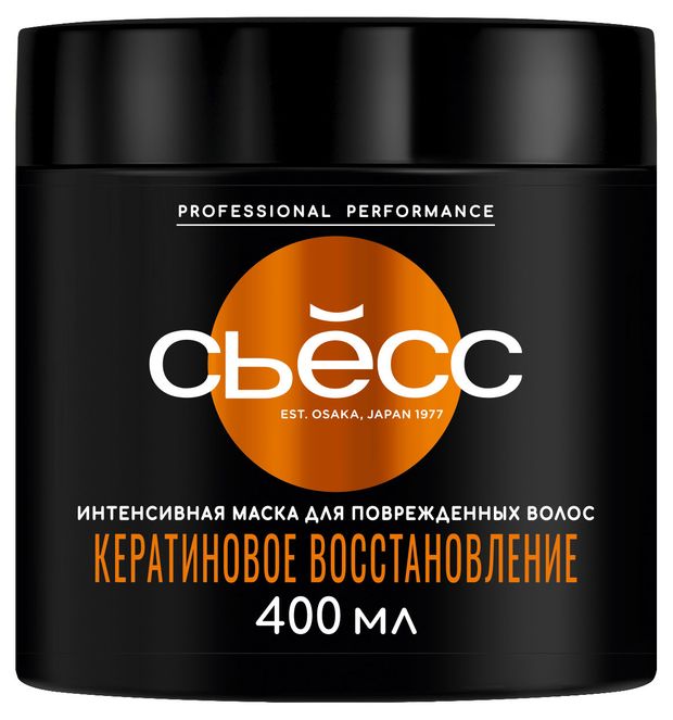 

Маска для поврежденных волос Сьёсс Кератиновое восстановление 400 мл