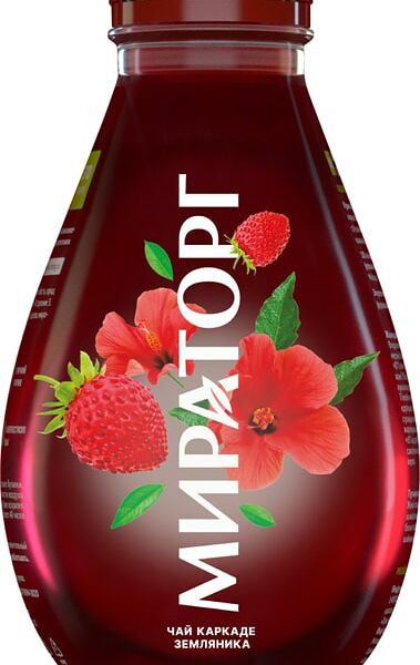 Чай холодный Мираторг каркаде со вкусом земляники 380г