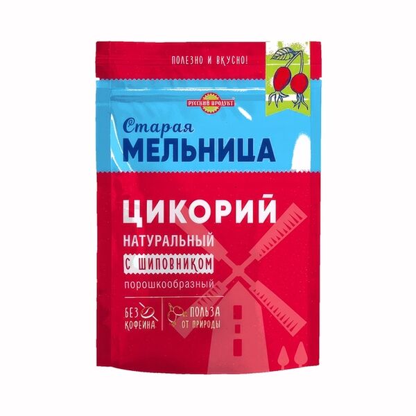 Цикорий Старая мельница с шиповником растворимый порошкообразный 85г