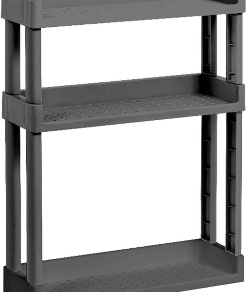 Полка Violet Vikea навесная 3-х ярусная серый