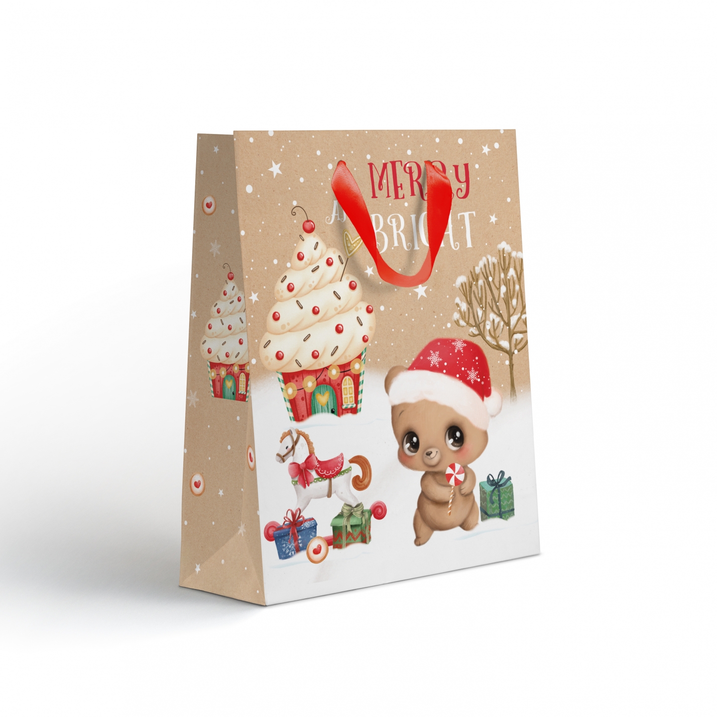 

Пакет подарочный Крафт Эффект 26.5 х 32 х 12.5 см дизайн в ассортименте