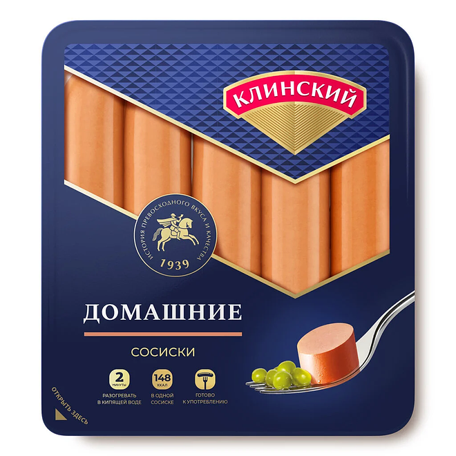 

Сосиски Клинский Домашние 470 г