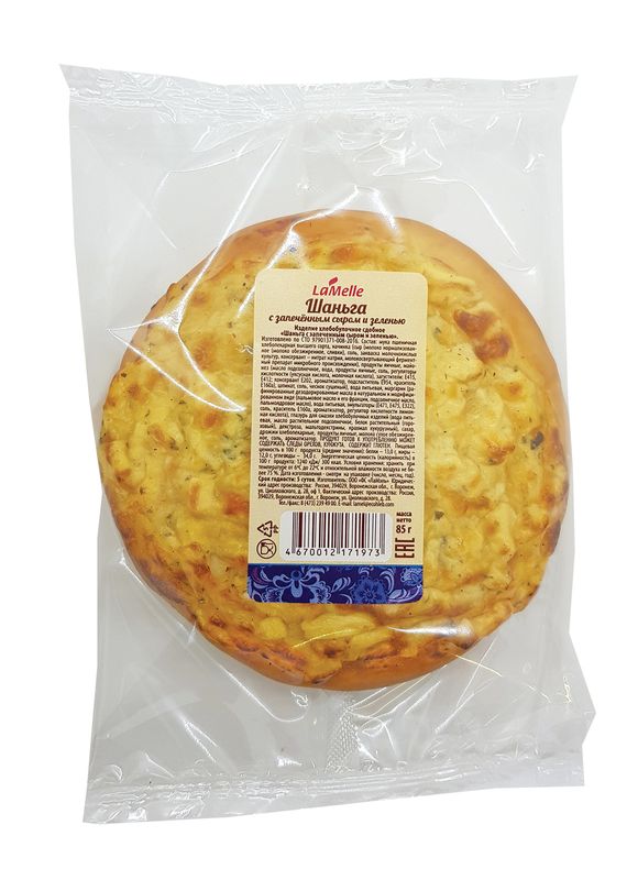 

Шаньга LaMelle с запеченным сыром и зеленью 85 г