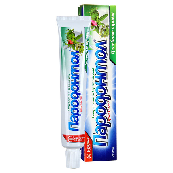 

Зубная паста Пародонтол Целебные Травы без фтора 63 г