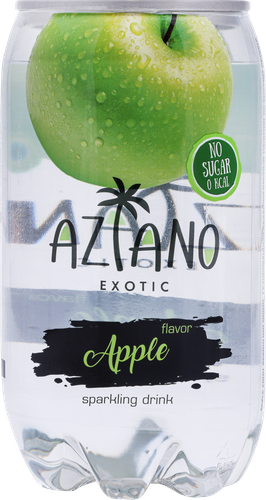 

Напиток Aziano Apple fruit sparkling drink со вкусом яблока газированный 0.35 л