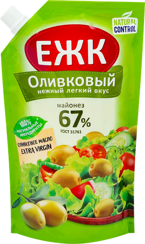

Майонез ЕЖК оливковый 67% 400 мл