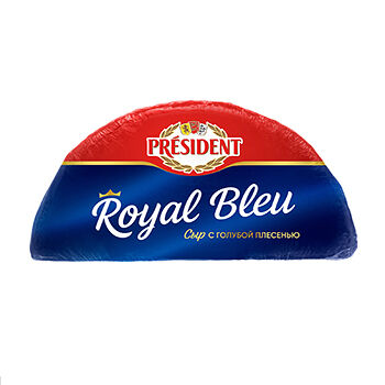 Сыр мягкий President Royal Bleu c голубой плесенью 55%, Россия