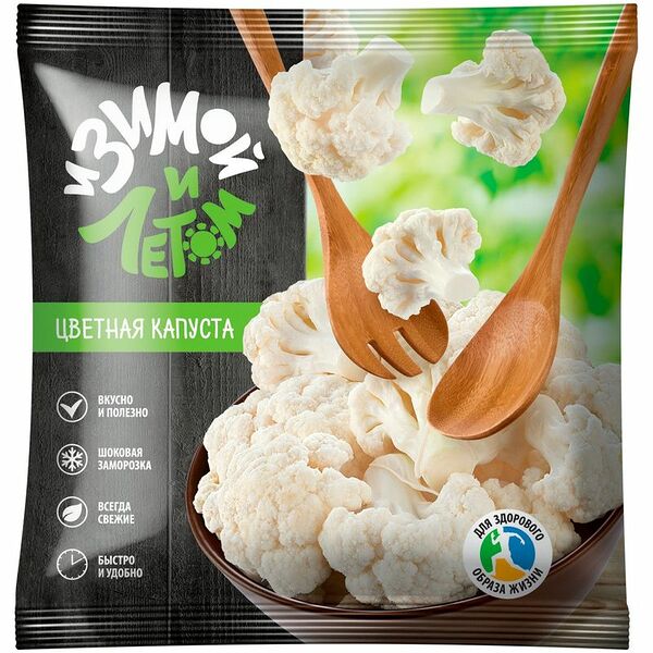 Капуста цветная И зимой и летом замороженная 400г