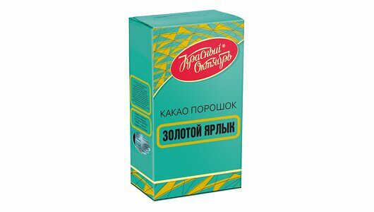 Какао-порошок Красный Октябрь растворимый Золотой Ярлык 100 г