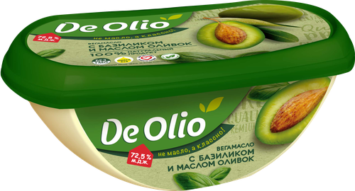 

Вега-масло De Olio с базиликом и оливковым маслом Extra Virgin 220 г