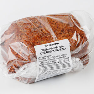 Хлеб "Наливной" с зернами, нарезка