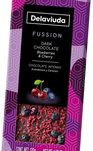 Шоколад Delaviuda горький Черника-Вишня 120г