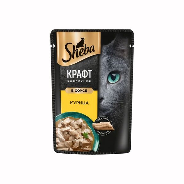 Влажный корм для кошек Sheba® Craft Collection «Сочные слайсы. Курица в соусе»