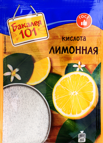 

Лимонная кислота Русский продукт Бакалея 101 80 г