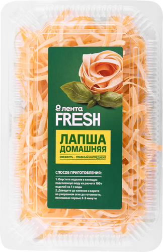 

Лапша яичная Лента Fresh домашняя для лагмана, вес