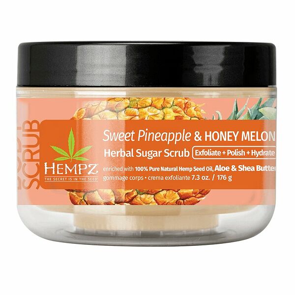 Hempz Скраб для тела сахарный Ананас-Медовая дыня