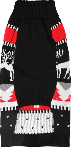 

Свитер для питомцев Misterious Pet Clothes с новогодним орнаментом черный, размер L