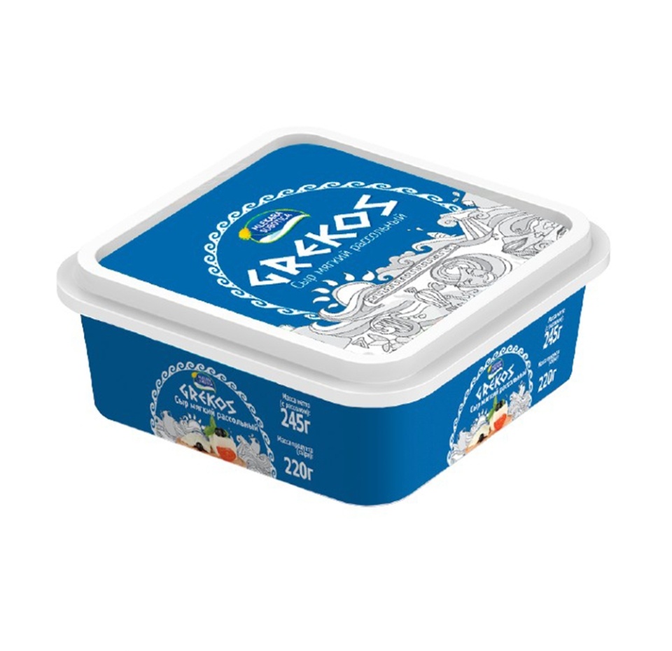 

Сыр мягкий рассольный 45% Брынза Grekos AD 245 г, Республика Сербия