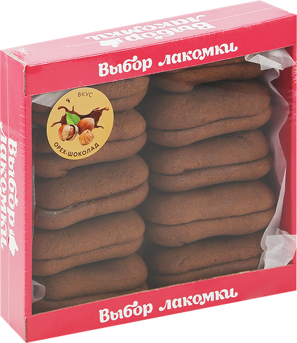 Печенье сдобное Выбор лакомки какао-орех 450 г