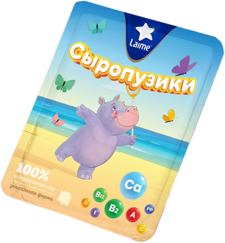 

Сыр Laime Гауда Сыропузики полутвердый 45%, 60г