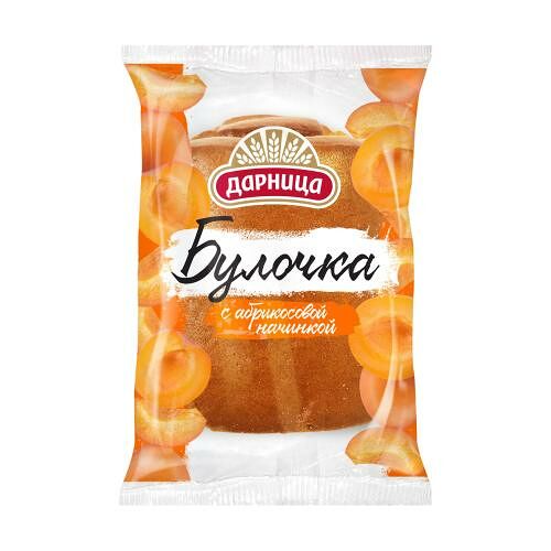 Булочка Дарница с абрикосовой начинкой 75 г