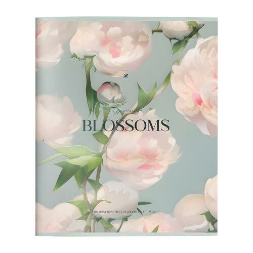 Тетрадь Lorex Blossoms общая А5 48л софт-тач в ассортименте