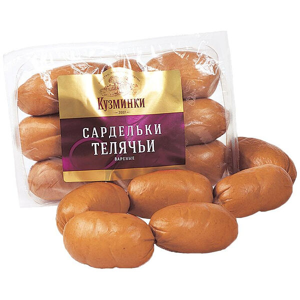 Сардельки КУЗМИНКИ Телячьи мясосодержащие вареные