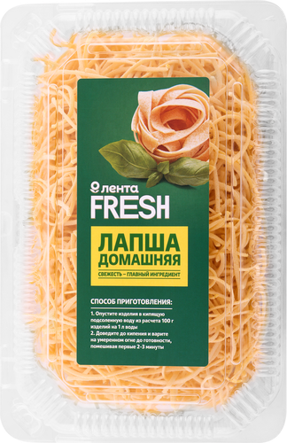 

Лапша Лента Fresh домашняя, вес