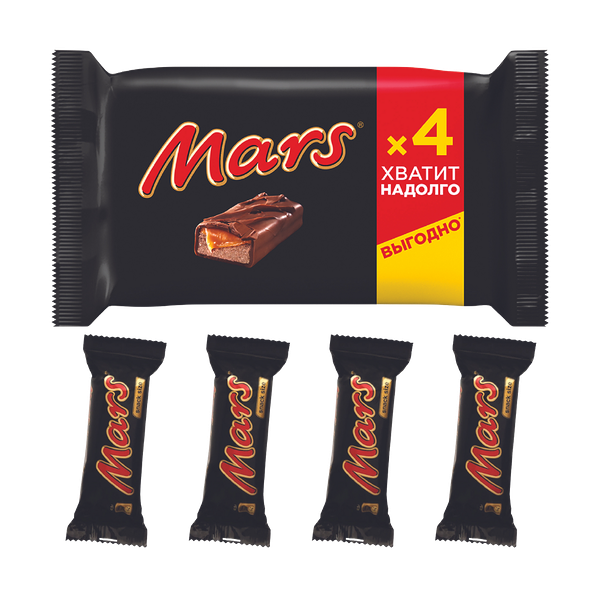 Батончик Mars шоколадный мультипак 162 г