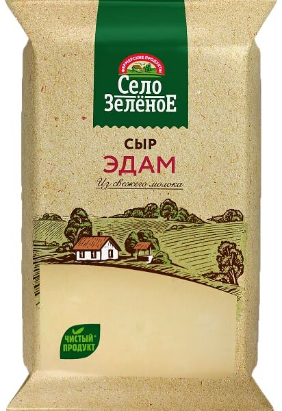 Сыр Село Зеленое Эдам 45% 200г
