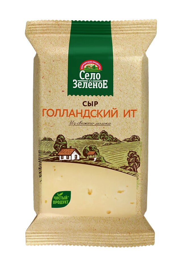 

Сыр Село Зелёное Голландский ИТ 45% 200 г