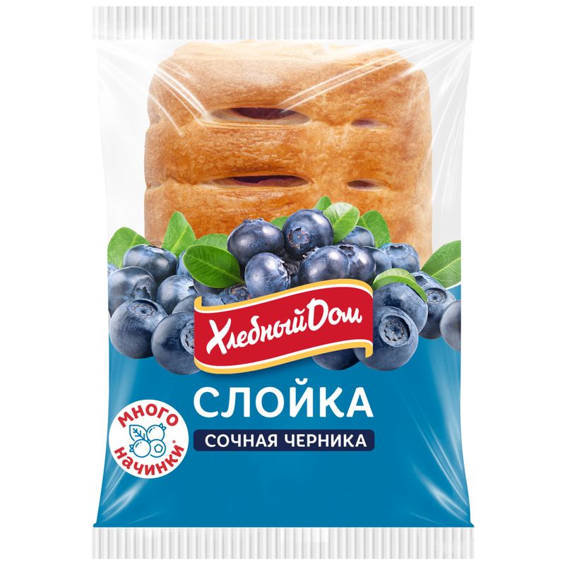 

Слойка Хлебный дом Сочная черника 55 г