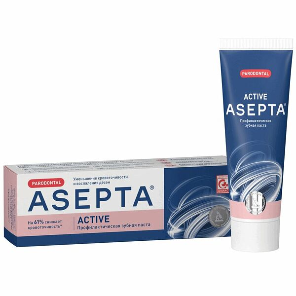 Зубная паста Asepta Parodontal Active 75 мл