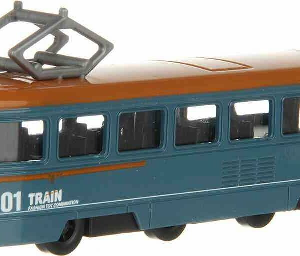 Трамвай инерционный Hoffmann Train 01 цвет в ассортименте, 19х3х6 см