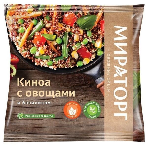 Киноа с овощами и базиликом Мираторг, 400г