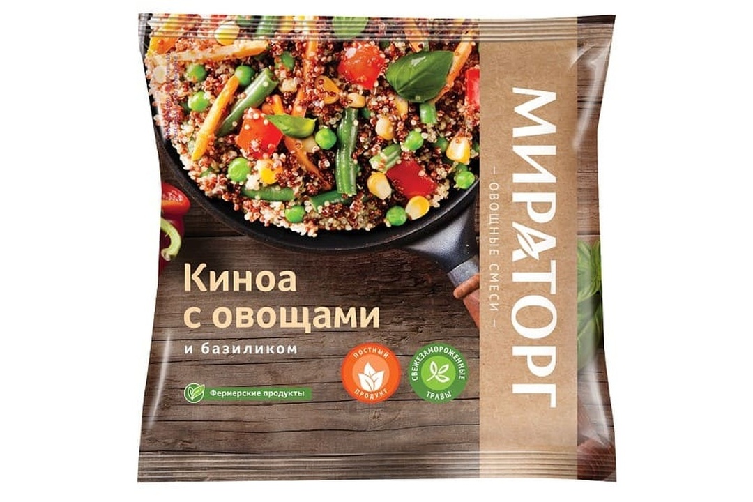 

Киноа Мираторг с овощами и базиликом 400 г