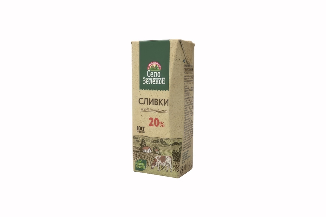 

Сливки Село Зелёное 20% 200 г
