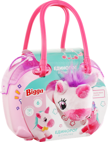 

Набор игровой BIGGA Единорог, в сумочке, 6 предметов, Арт. 993020029