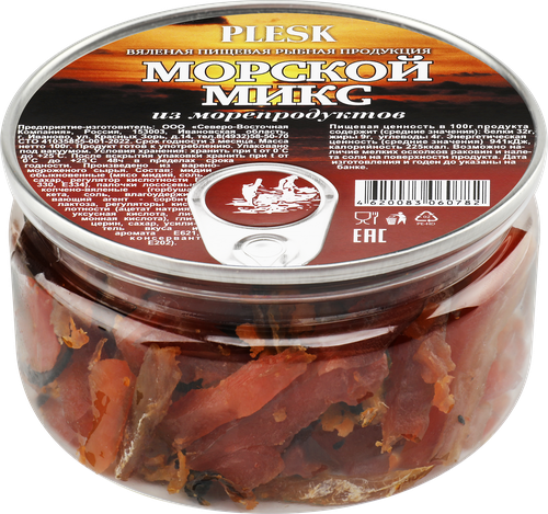 

Морской микс Plesk копчено-вяленый 100 г