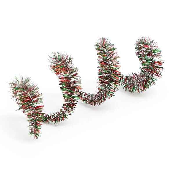 Проволока синельная блестящая 'Цветок', 12мм*300мм, 15шт/упак, Astra&Craft(B-042 красно-зеленый)