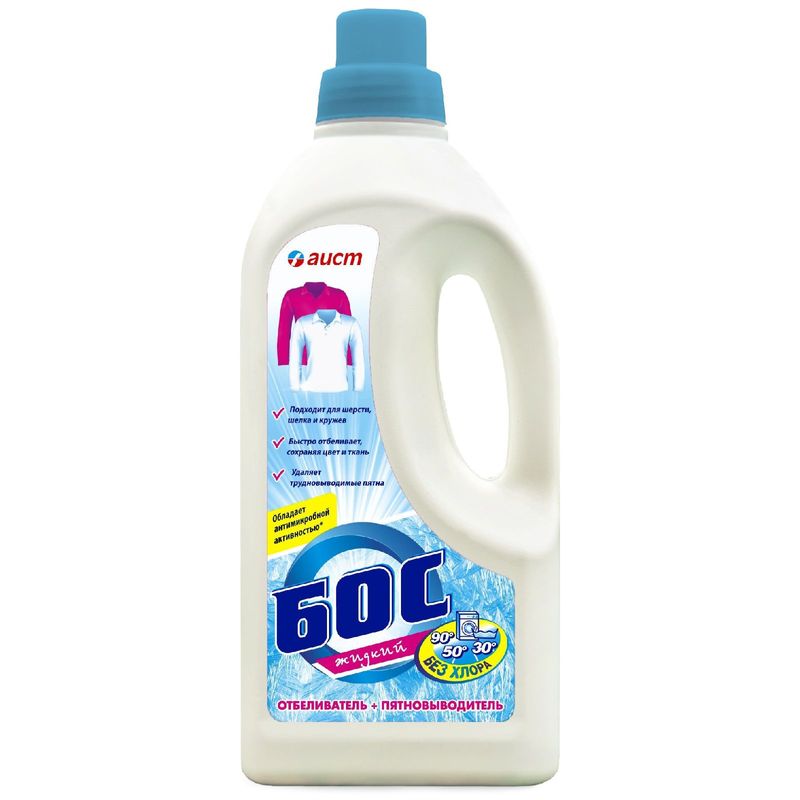 

Отбеливатель-пятновыводитель жидкий Бос без хлора 1.2 л